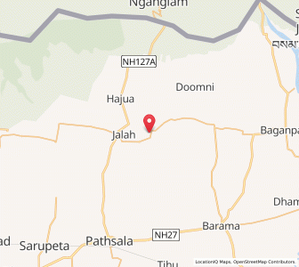 Map of Jagdala, Assam