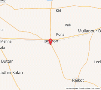 Map of Jagraon, Punjab