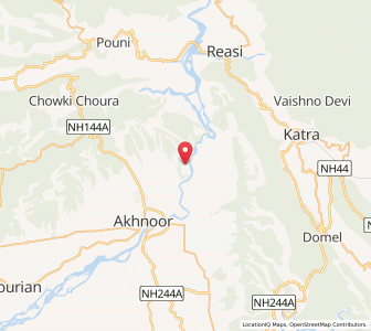 Map of Jagwal, Kashmir