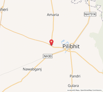 Map of Jahānābād, Uttar Pradesh