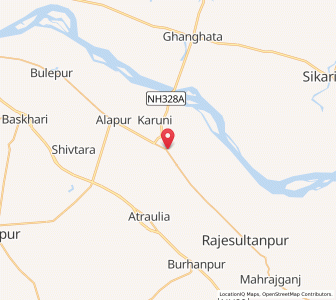 Map of Jahangirganj, Uttar Pradesh