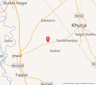 Map of Jahangirpur, Uttar Pradesh