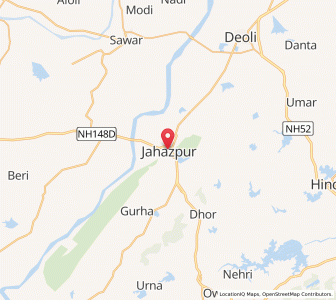 Map of Jahazpur, Rajasthan