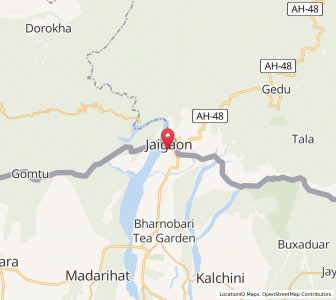 Map of Jaigaon, West Bengal