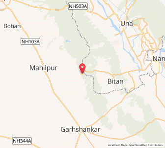 Map of Jaijon, Punjab