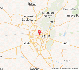 Map of Jaipur, Rajasthan
