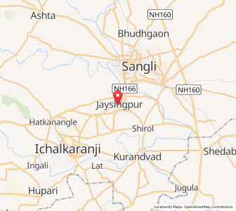 Map of Jaisingpur, Maharashtra