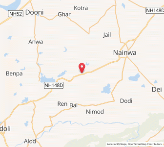 Map of Jajawar, Rajasthan