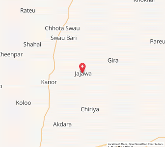 Map of Jajwa, Rajasthan