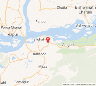 Map of Jakhalabandha, Assam
