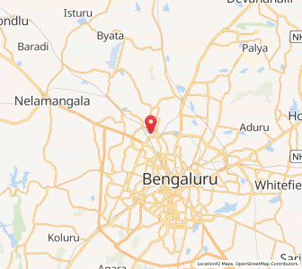 Map of Jalahalli, Karnataka