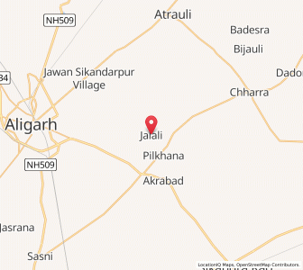 Map of Jalali, Uttar Pradesh