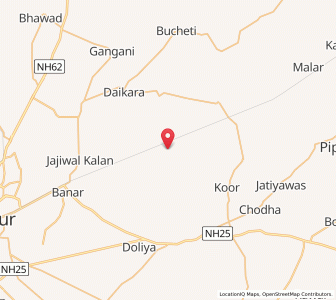 Map of Jaleli, Rajasthan