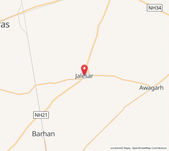 Map of Jalesar, Uttar Pradesh