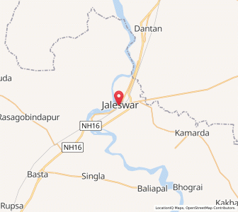 Map of Jaleshwar, Odisha