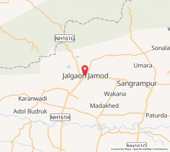 Map of Jalgaon Jamod, Maharashtra