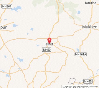 Map of Jalkot, Maharashtra