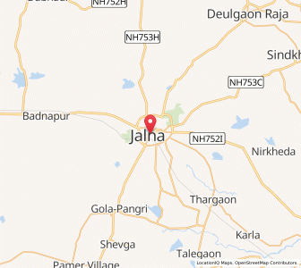 Map of Jalna, Maharashtra