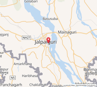 Map of Jalpaiguri, West Bengal