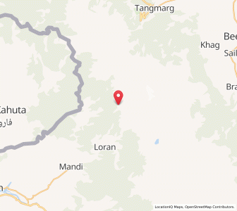 Map of Jamian, Kashmir