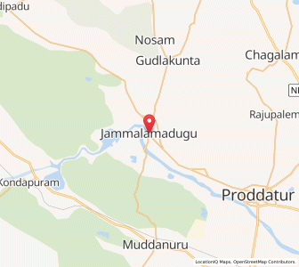 Map of Jammalamadugu, Andhra Pradesh