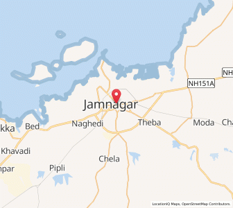 Map of Jamnagar, Gujarat