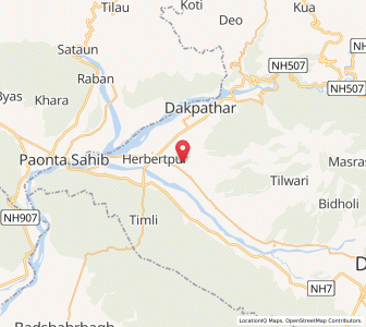 Map of Jamnipur, Uttarakhand
