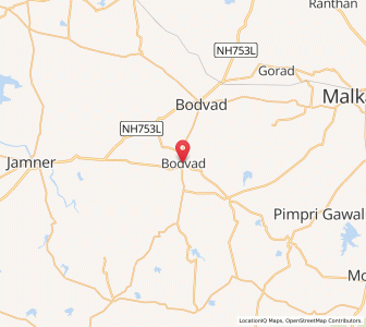Map of Jamti, Maharashtra