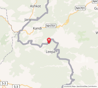 Map of Jamua, Kashmir