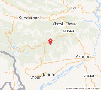 Map of Jamun di Chhapri, Kashmir