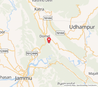 Map of Janakha, Kashmir