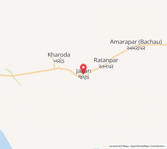 Map of Janan, Gujarat