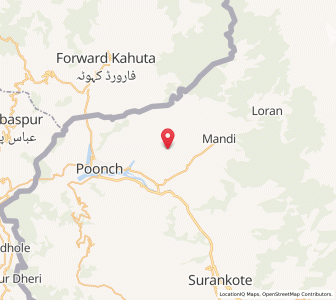 Map of Janarola, Kashmir
