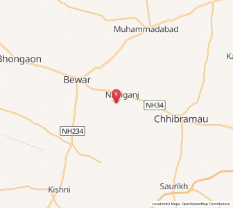 Map of Janaura, Uttar Pradesh