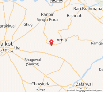 Map of Jandran, Kashmir