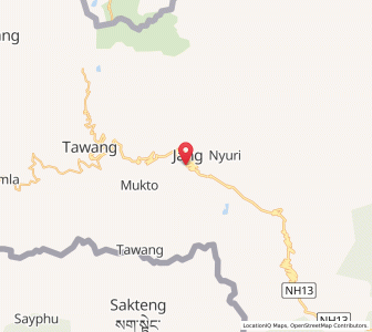 Map of Jang, Arunachal Pradesh