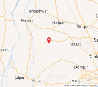 Map of Jangipara, West Bengal