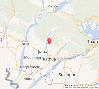 Map of Janglot, Kashmir