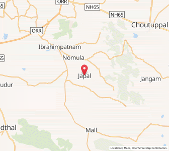 Map of Japal, Andhra Pradesh