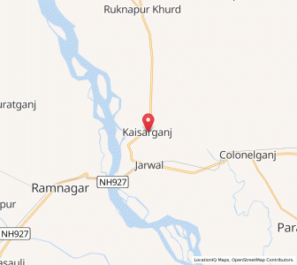 Map of Jarwal, Uttar Pradesh