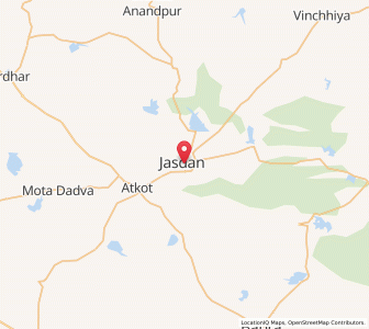 Map of Jasdan, Gujarat