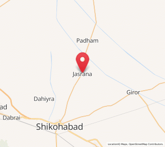Map of Jasrana, Uttar Pradesh