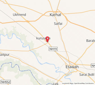 Map of Jaswantnagar, Uttar Pradesh