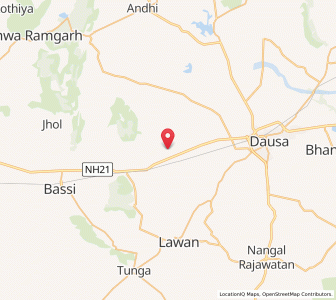 Map of Jatwara, Rajasthan