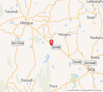 Map of Javanagondanahalli, Karnataka