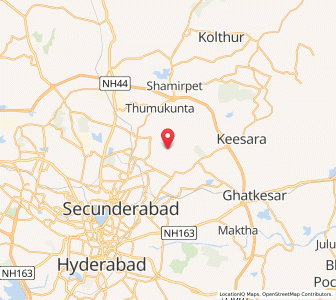Map of Jawaharnagar, Telangana