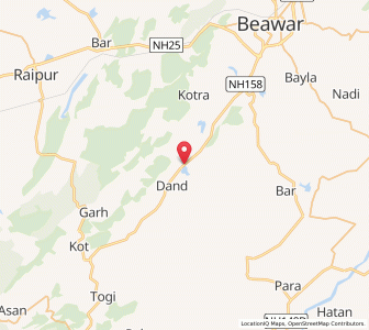 Map of Jawaja, Rajasthan