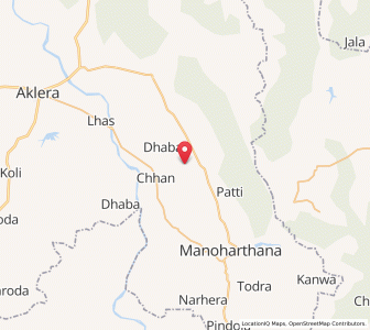 Map of Jawar, Rajasthan