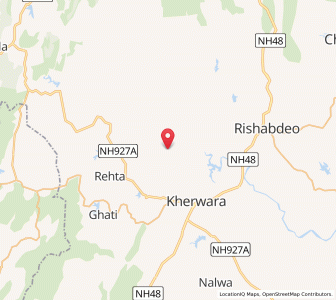 Map of Jawas, Rajasthan