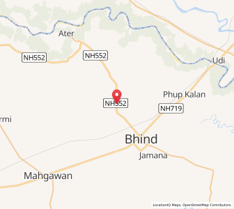Map of Jawasa, Madhya Pradesh